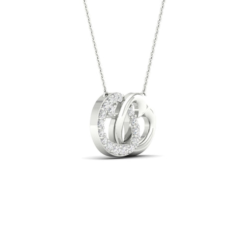 1/10 Ctw Encircle Heart Lab Grown Fashion Pendant