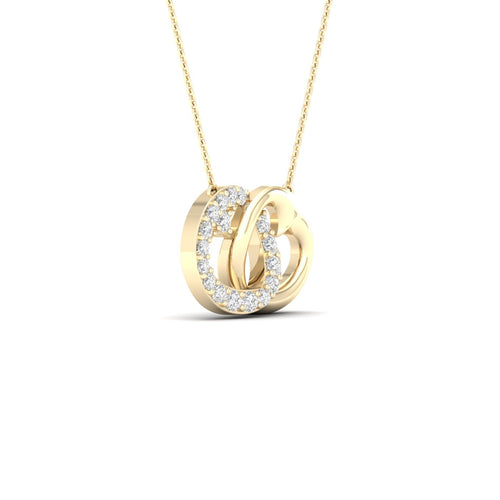 1/10 Ctw Encircle Heart Lab Grown Fashion Pendant