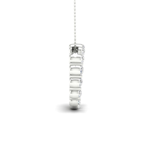 1 Ctw Classic Circle Lab Grown Fashion Pendant