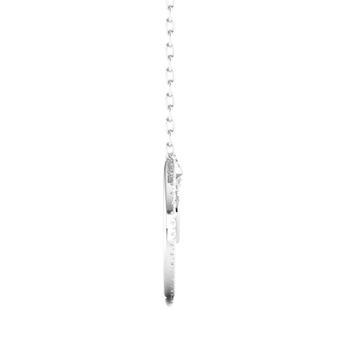 0.13 Ctw Circle Arrow Heart Lab Grown Fashion Pendant