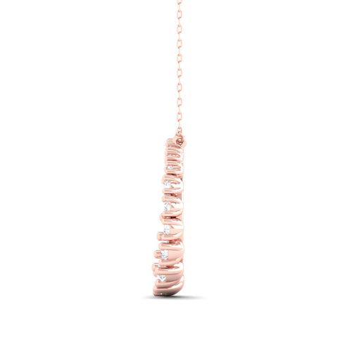 1/2 Ctw Journey Open Circle Lab Grown Fashion Pendant