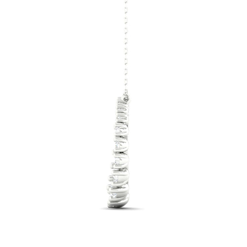 1/2 Ctw Journey Open Circle Lab Grown Fashion Pendant