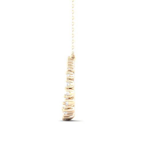 1/2 Ctw Journey Open Circle Lab Grown Fashion Pendant
