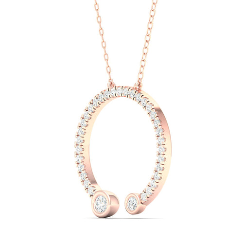 1/3 Ctw Entice Open Circle Lab Grown Fashion Pendant