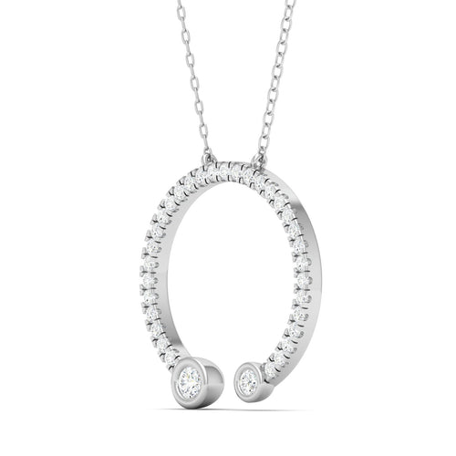 1/3 Ctw Entice Open Circle Lab Grown Fashion Pendant