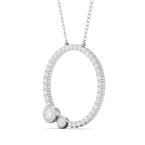 1/2 Ctw Revolve Circle Lab Grown Fashion Pendant