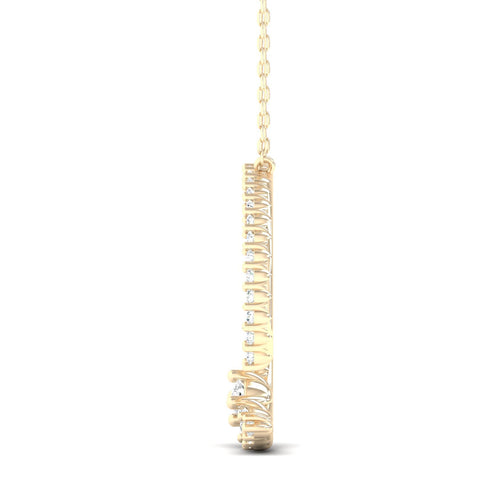 1/2 Ctw Revolve Circle Lab Grown Fashion Pendant