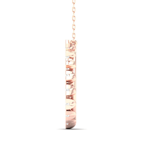 1/2 Faux Princess Open Circle Lab Grown Fashion Pendant