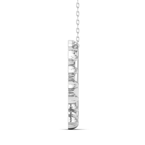 1/2 Ctw Faux Starry Open Circle Lab Grown Fashion Pendant
