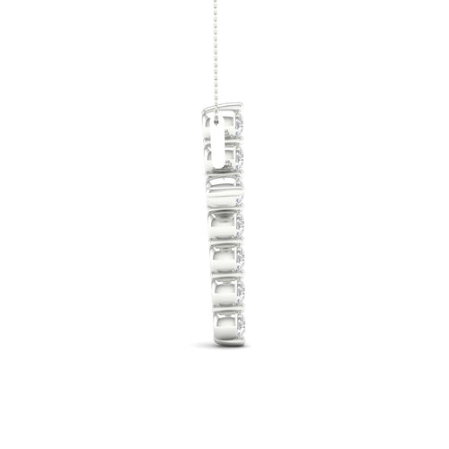 1 Ctw Classic Cross Lab Grown Fashion Pendant