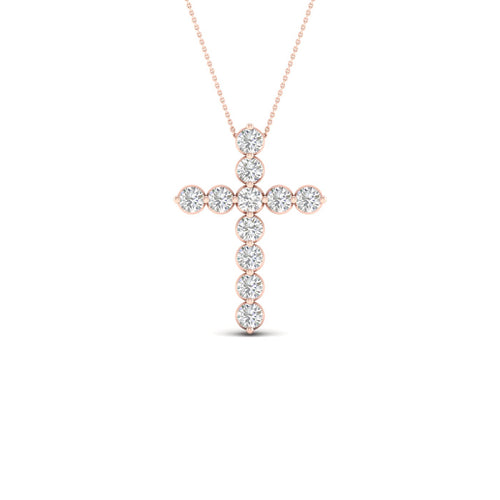 1/2 Ctw Classic Cross Lab Grown Fashion Pendant