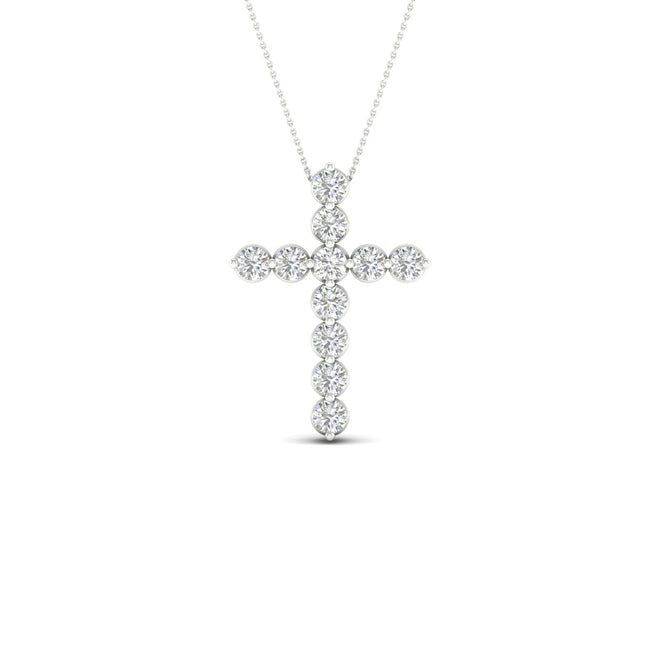 1/2 Ctw Classic Cross Lab Grown Fashion Pendant