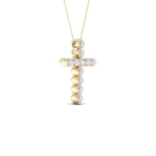 1/2 Ctw Classic Cross Lab Grown Fashion Pendant
