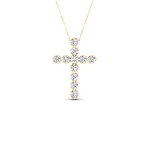 1/2 Ctw Classic Cross Lab Grown Fashion Pendant