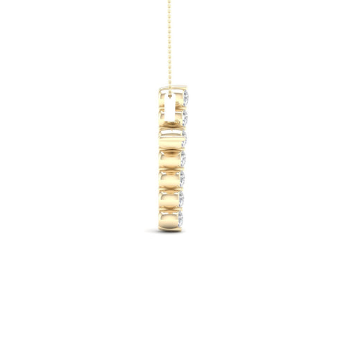 1/2 Ctw Classic Cross Lab Grown Fashion Pendant