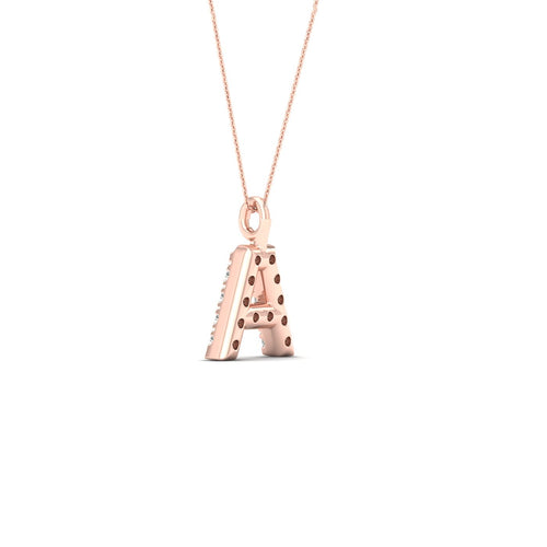 "A" Initial Lab Grown Fashion Pendant