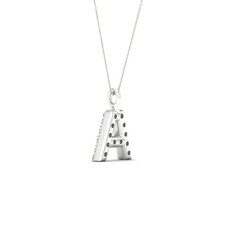 "A" Initial Lab Grown Fashion Pendant
