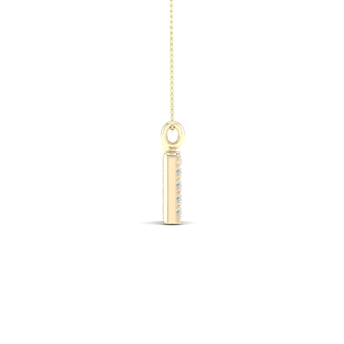"A" Initial Lab Grown Fashion Pendant