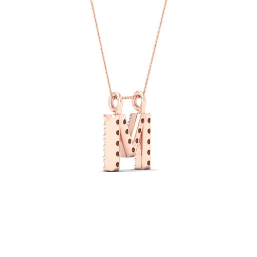 "M" Initial Lab Grown Fashion Pendant