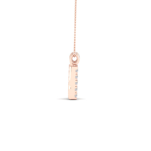 "M" Initial Lab Grown Fashion Pendant