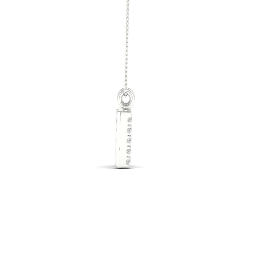 "M" Initial Lab Grown Fashion Pendant
