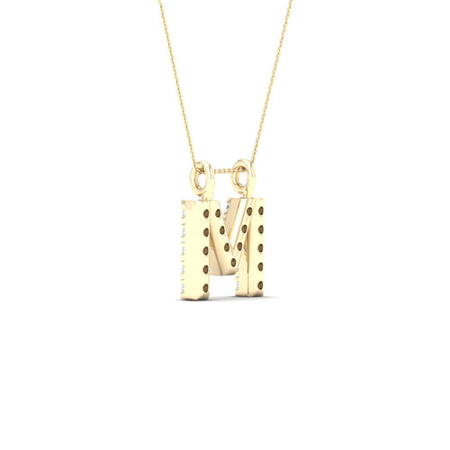 "M" Initial Lab Grown Fashion Pendant