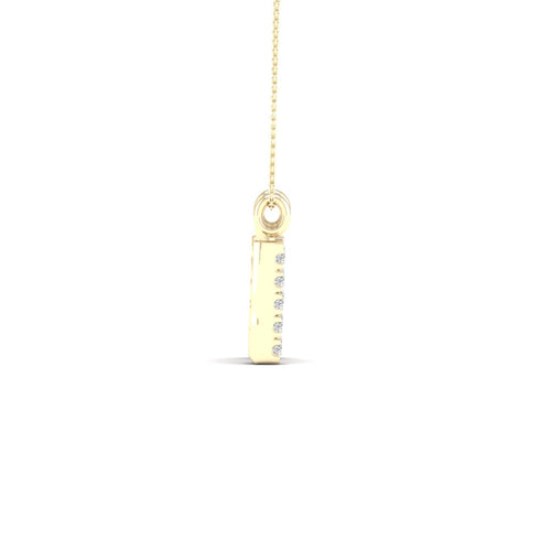 "M" Initial Lab Grown Fashion Pendant