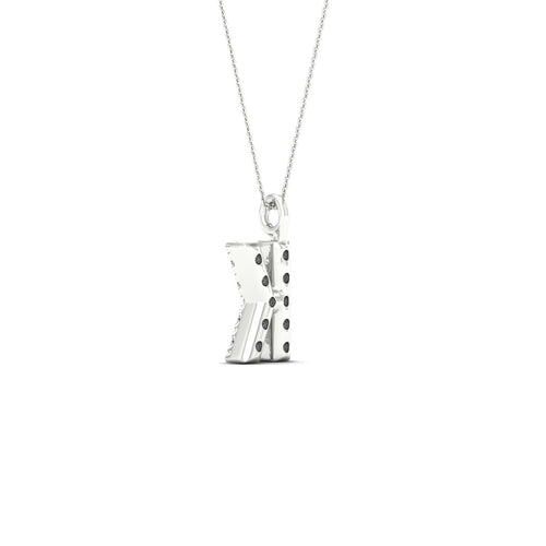 "K" Initial Lab Grown Fashion Pendant