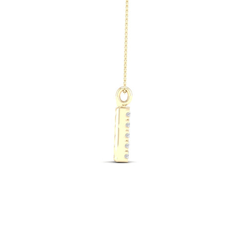 "K" Initial Lab Grown Fashion Pendant