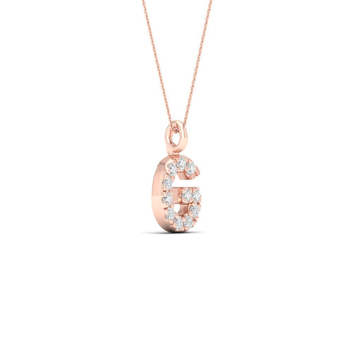 "G" Initial Lab Grown Fashion Pendant