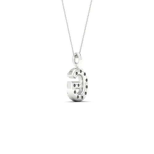 "G" Initial Lab Grown Fashion Pendant