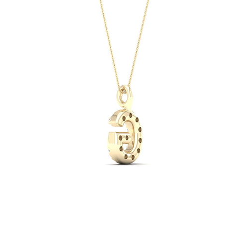 "G" Initial Lab Grown Fashion Pendant