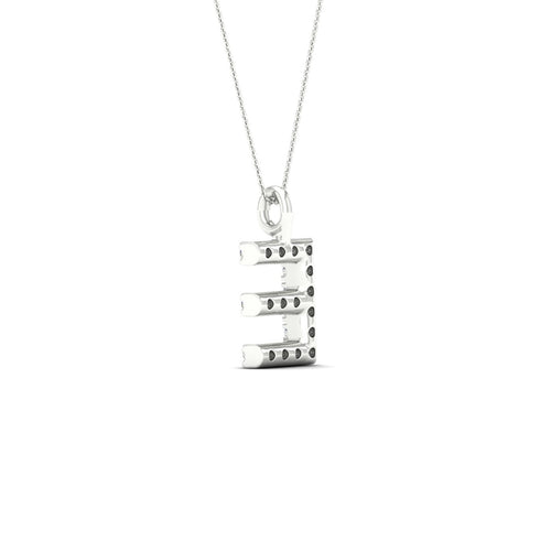 "E" Initial Lab Grown Fashion Pendant
