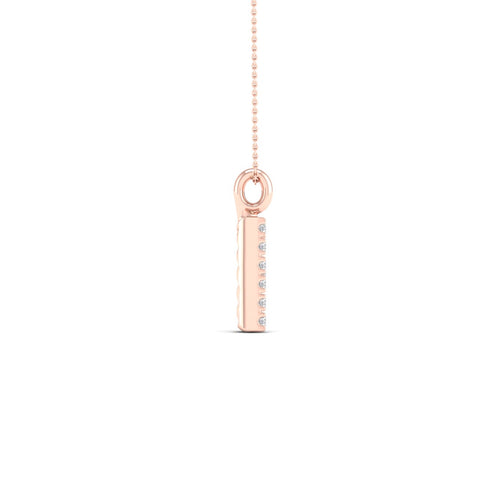 "F" Initial Lab Grown Fashion Pendant