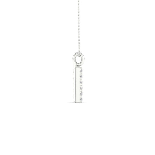 "F" Initial Lab Grown Fashion Pendant