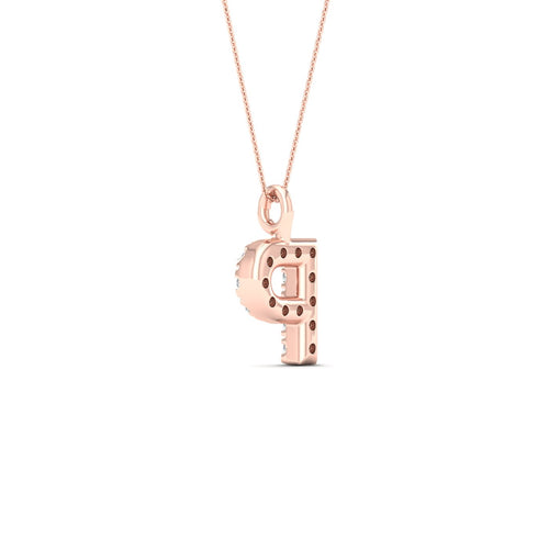"P" Initial Lab Grown Fashion Pendant