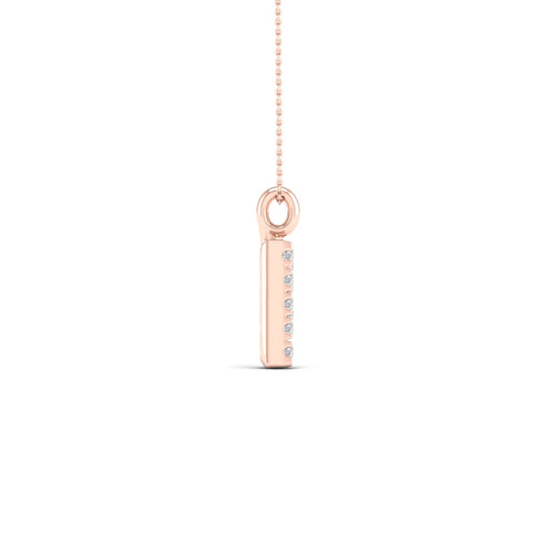 "P" Initial Lab Grown Fashion Pendant