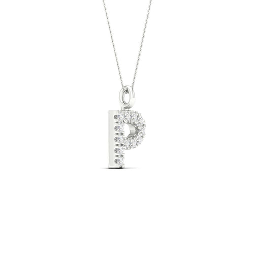 "P" Initial Lab Grown Fashion Pendant