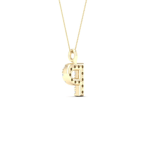 "P" Initial Lab Grown Fashion Pendant