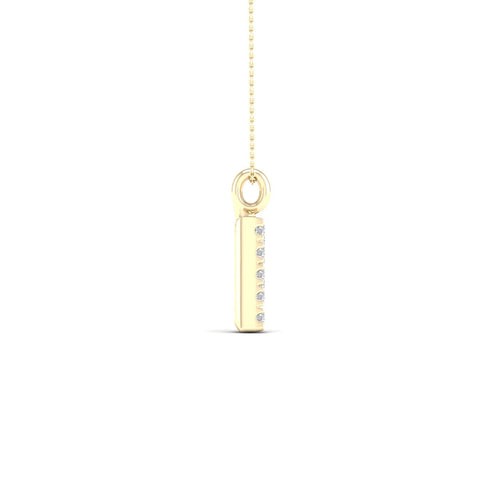 "P" Initial Lab Grown Fashion Pendant