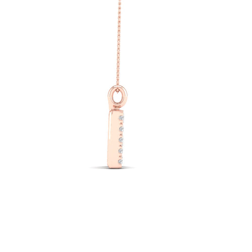 "R" Initial Lab Grown Fashion Pendant