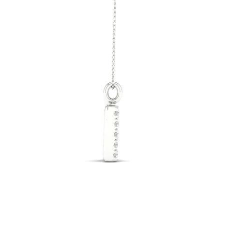 "R" Initial Lab Grown Fashion Pendant