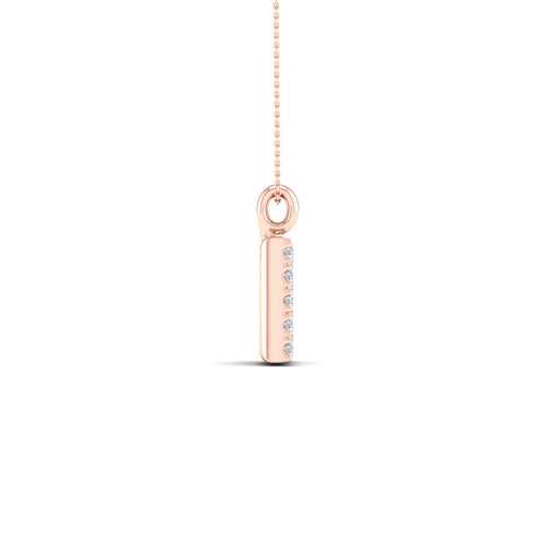 "B" Initial Lab Grown Fashion Pendant