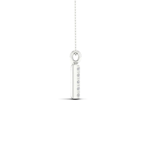 "B" Initial Lab Grown Fashion Pendant
