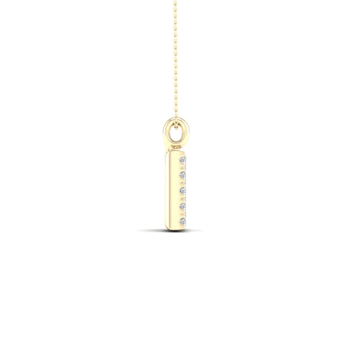 "B" Initial Lab Grown Fashion Pendant