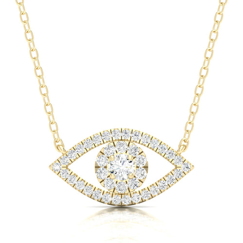 1/3 Ctw Evil Eye Fashion Pendant