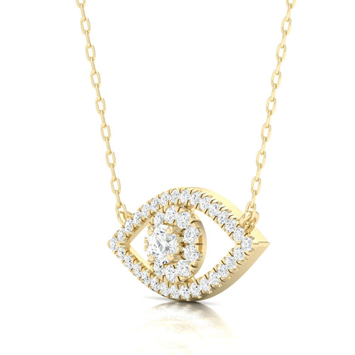 1/3 Ctw Evil Eye Fashion Pendant