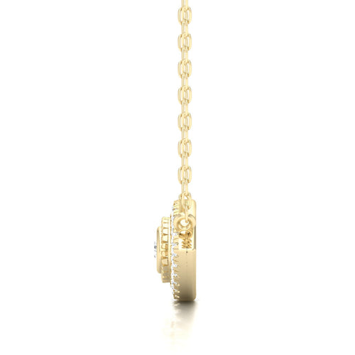1/5 Ctw Evil Eye Miligrain Fashion Pendant