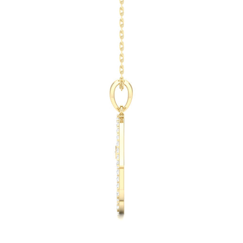 3/8 Ctw Hamsa Evil Eye Fashion Pendant