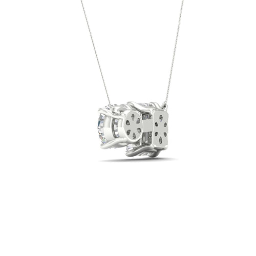 2 3/4 ctw Round Emerald Noi Lab Grown Pendant